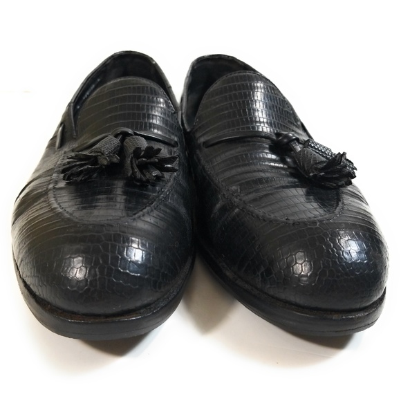 Footjoy 74732 Men Lizard Boat Loafers Size 10.5 A